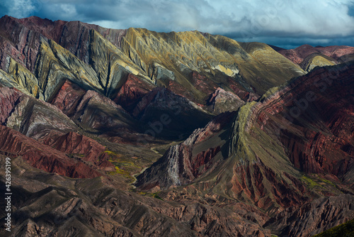 The Cerro de los 14 Colores, or Fourteen Coloured Mountain, Serranía de Hornocal, Jujuy, Argentina 