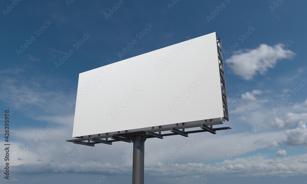 Billboard Sign 3D Rendered Illustration Billboard Sign 3D Rendered Illustration