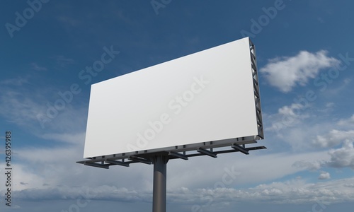 Billboard Sign 3D Rendered Illustration