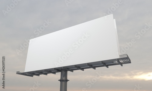 Billboard Sign 3D Rendered Illustration