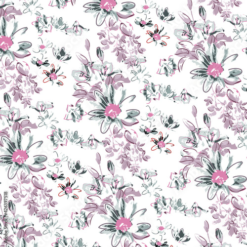 Watercolor Flower background. 