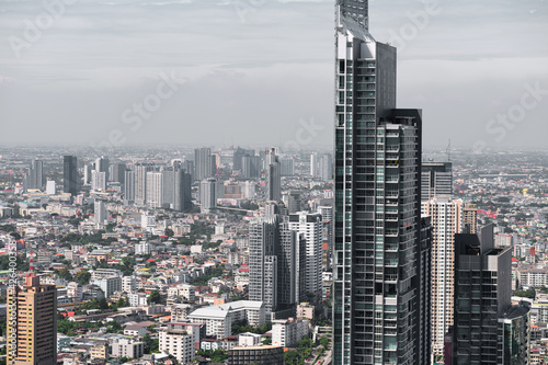 Bird s-eye view of Bangkok city Thailand