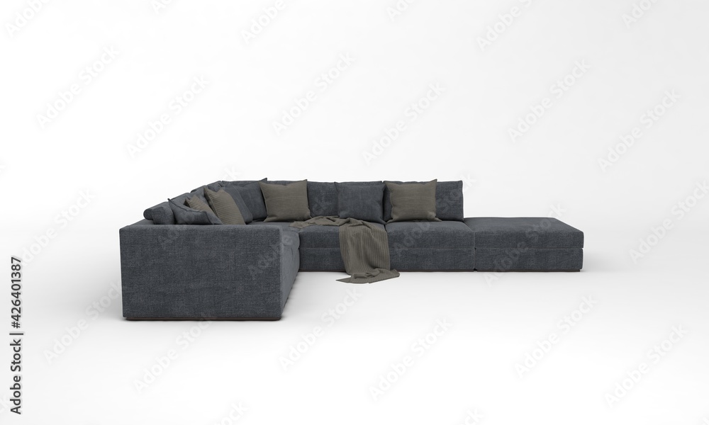 Sofa View furniture 3D Rendering Sofa View furniture 3D Rendering