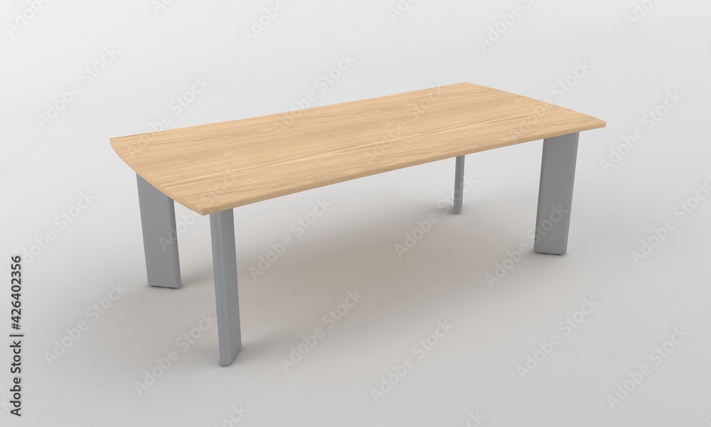 Office Table Disk Furniture 3D Rendering Office Table Disk Furniture 3D Rendering