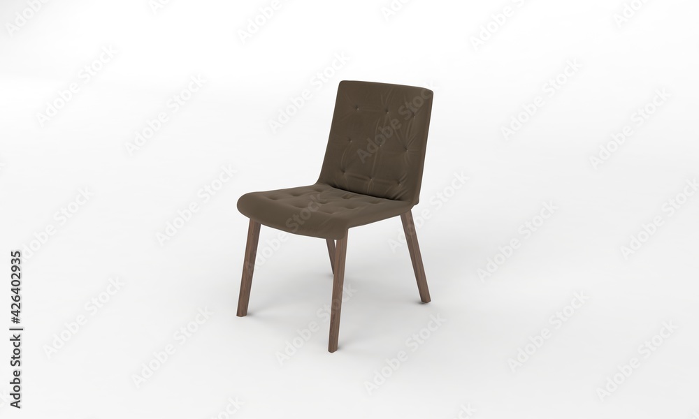 Chair Side View furniture 3D Rendering Chair Side View furniture 3D Rendering