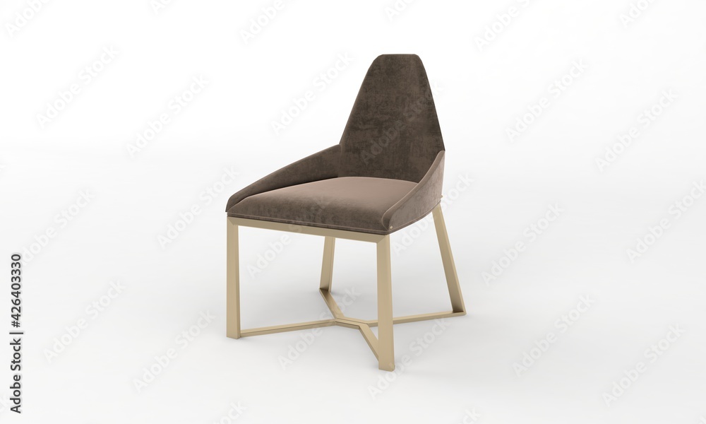 Chair Side View furniture 3D Rendering Chair Side View furniture 3D Rendering