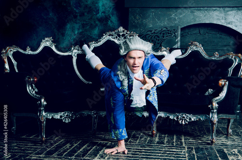  aristocrat  wearing a wig