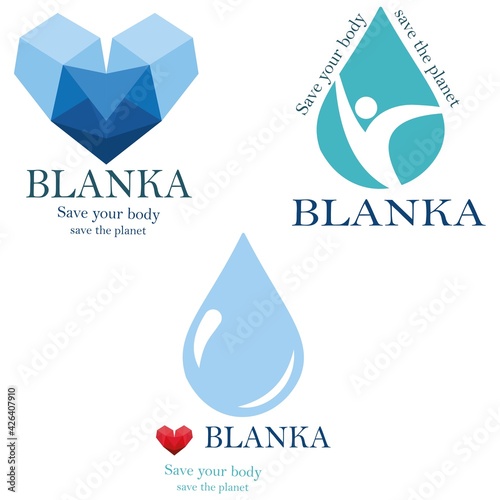 heart and drops icon.vector icon