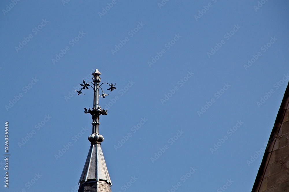 church steeple and cross