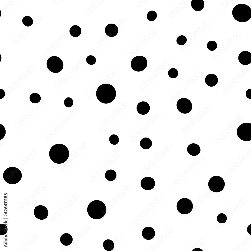 Irregular polka dots seamless pattern. Circle shapes texture background. Irregular polka dots seamless pattern. Circle shapes texture background.