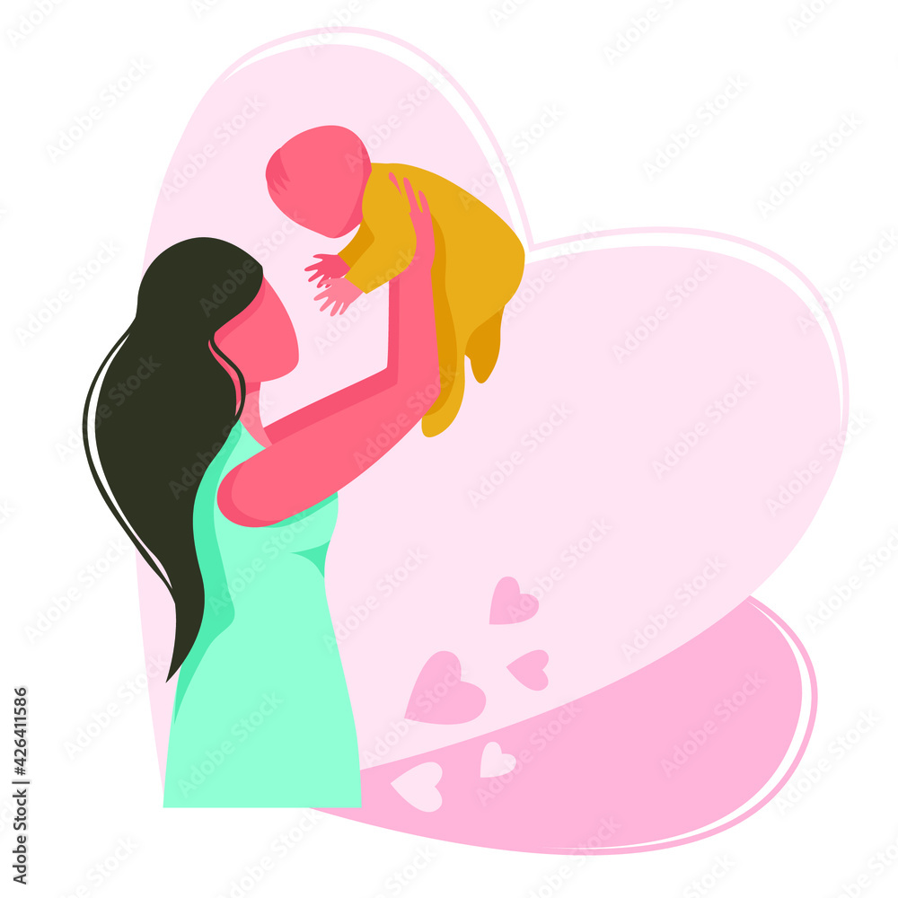 Banner about pregnancy and motherhood. Pregnant woman. Vector illustration. Banner about pregnancy and motherhood. Pregnant woman. Vector illustration.