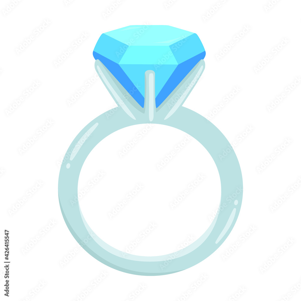 Ring Emoji Icon Illustration. Diamond Vector Symbol Emoticon Design Doodle  Vector. Stock Vector | Adobe Stock
