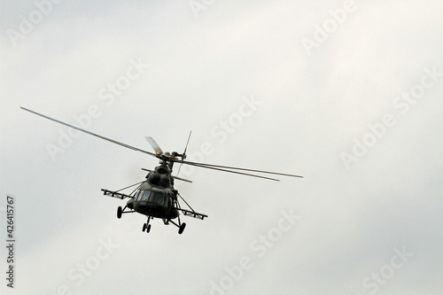 Fototapeta Naklejka Na Ścianę i Meble -  Special forces helicopter in action