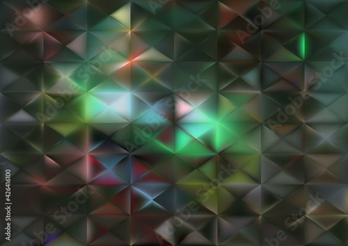 Dark Color Triangle Pattern Background Illustration