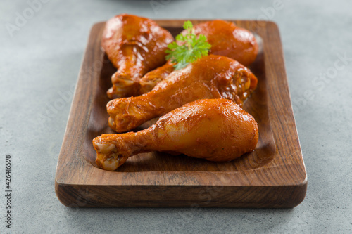 Obraz na plátne Raw marinated chicken