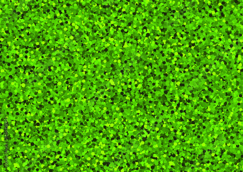 Green circles background. Green confetti. Vector illustration.
