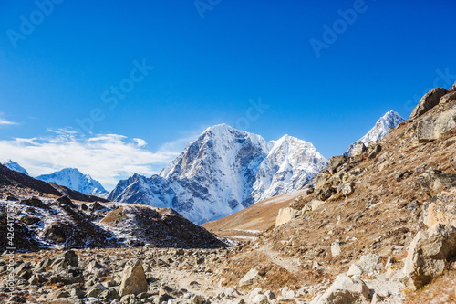 Way to Everest base camp. Sagarmatha national park, Nepal