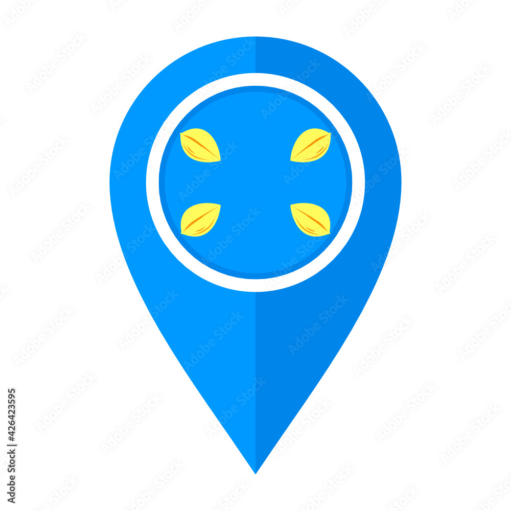 flat map marker icon with hilversum flag isolated on white background flat map marker icon with hilversum flag isolated on white background