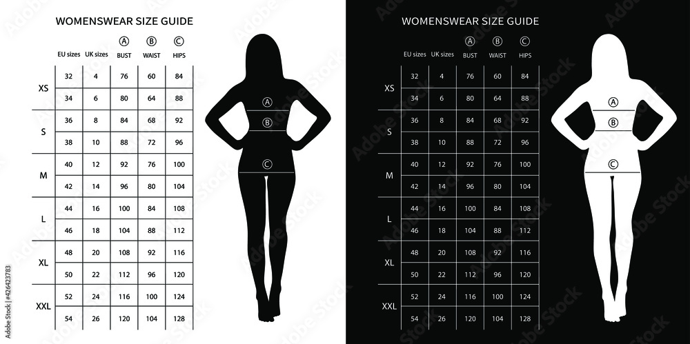 Size Chart For Women Measurements For Clothing Women s EU Sizes And Size Chart For Women Measurements For Clothing Women s EU Sizes And