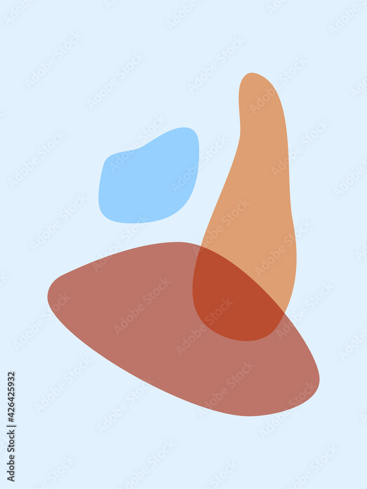 Hand-painted abstract various shapes balance composition, modern nordic wall art, minimalistic geometric prints, vector illustration for decoration, postcard or cover design. Hand-painted abstract various shapes balance composition, modern nordic wall art, minimalistic geometric prints, vector illustration for decoration, postcard or cover design.