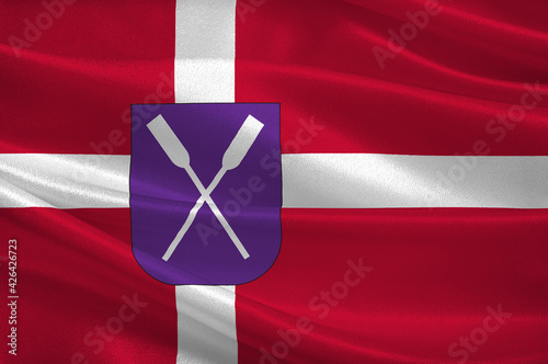 Flag of Samso in Central Jutland Region of Denmark photo