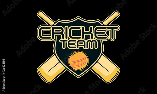 Cricket league logo. Creative cricket icon logo vector.