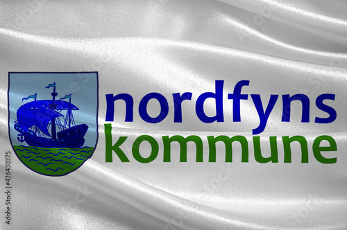 Flag of Nordfyn is a municipality in Denmark photo