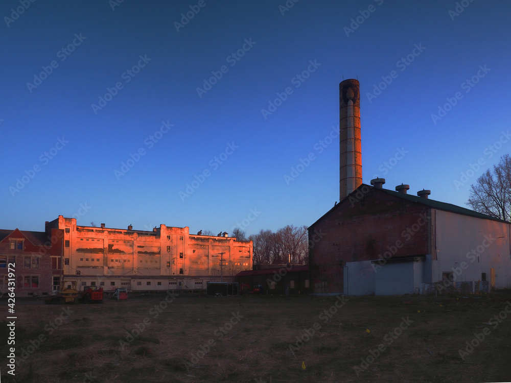 Dilapidated old candle factory