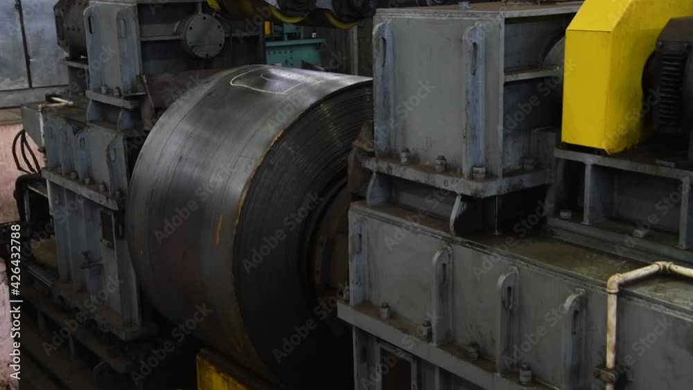 Plant for the production of metal pipes. Stack of steel pipes Plant for the production of metal pipes. Stack of steel pipes