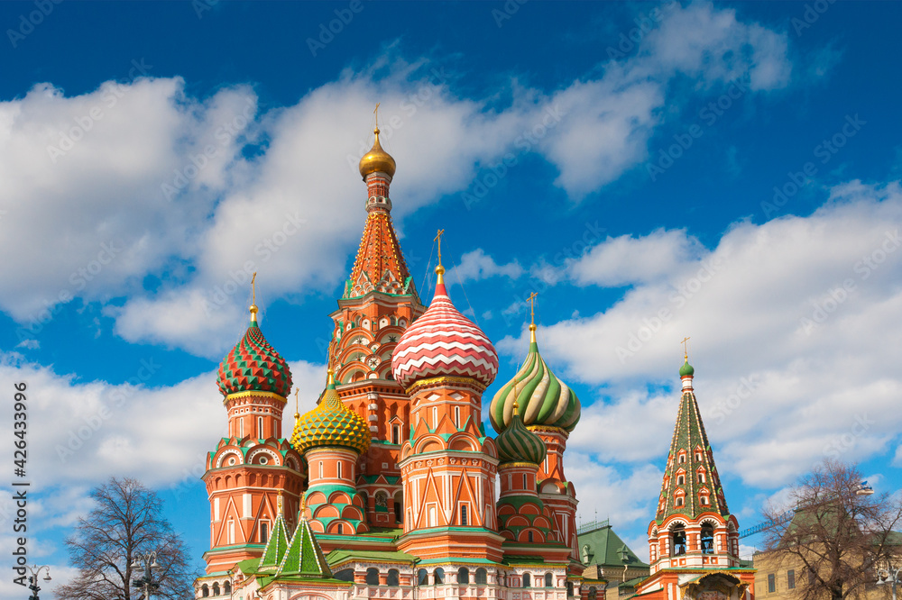 Saint Basil's Cathedral at Red Square in Moscow, Russia