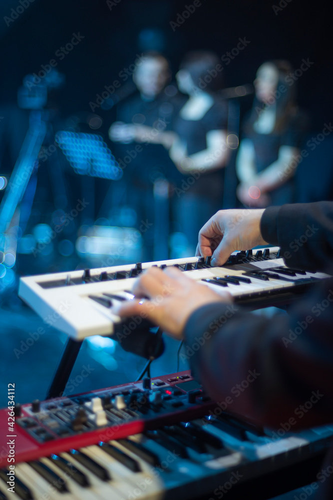 pianist performs at a music
