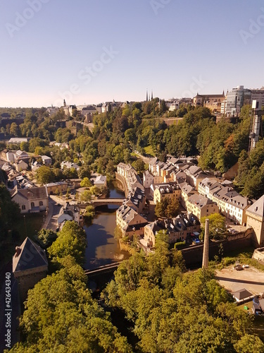 view of Luxembourg city in the summer photo