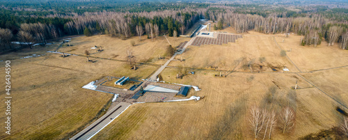 Monument to the victims of World War II in Belarussian village Khatyn. Khatyn Memorial Complex Monument. photo