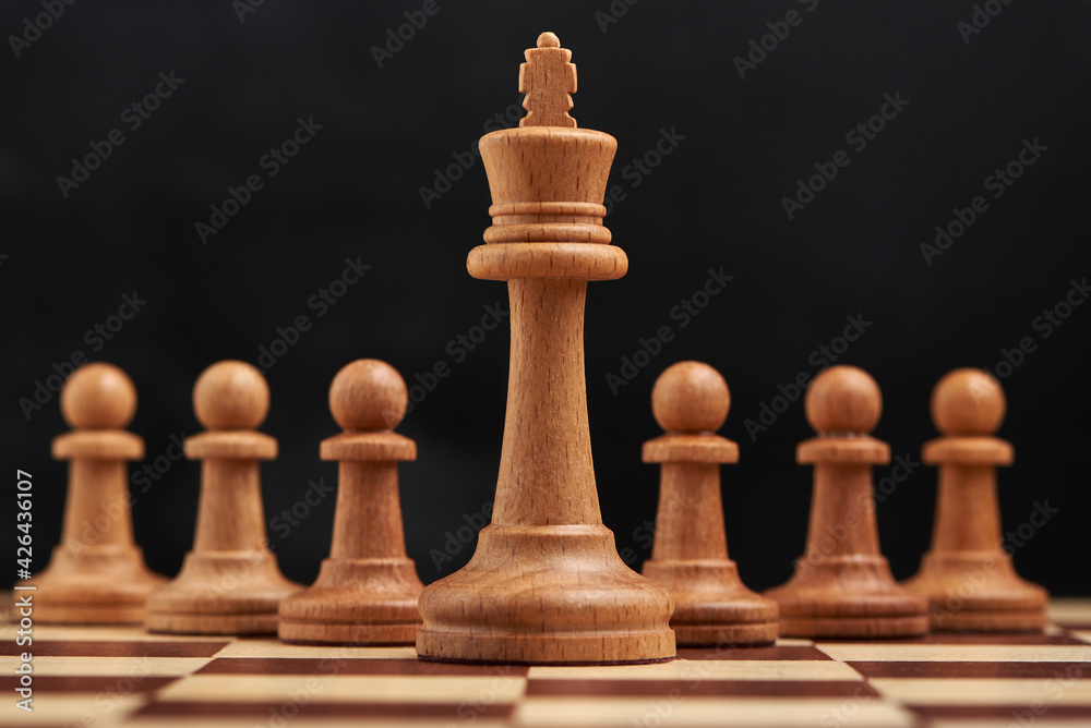 Business strategy concept with chess figures Business strategy concept with chess figures