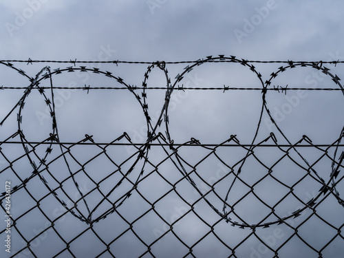 barbed wire and other fencing elements