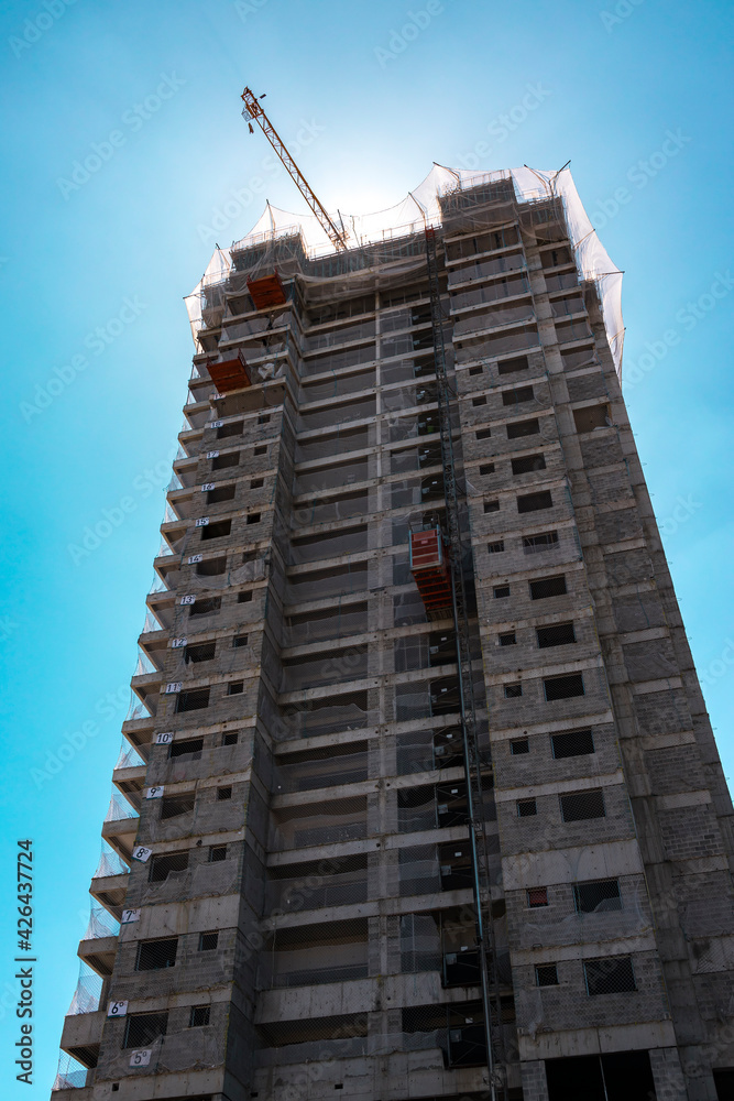 Fototapeta premium construção de predio urbano 