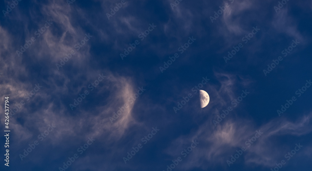 Moon amongst Wispy Clouds Moon amongst Wispy Clouds
