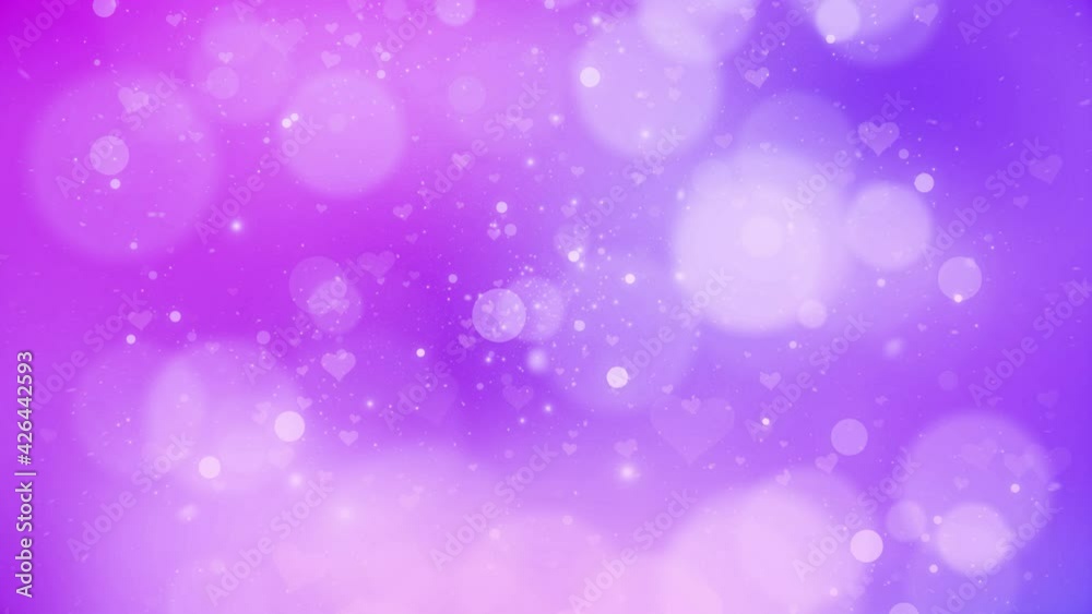 gradient color changing bokeh and hearts animation. Copy space background with glowing particles. gradient color changing bokeh and hearts animation. Copy space background with glowing particles.