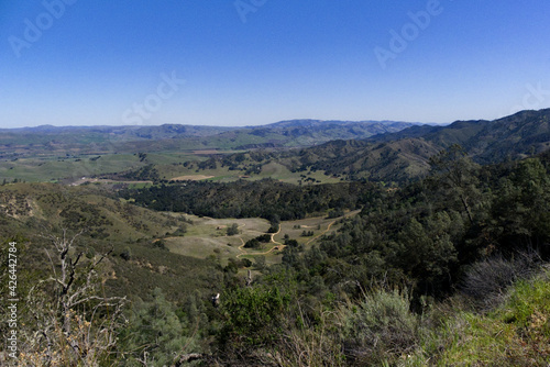 Obraz na płótnie View from Harlan Mountain near Hollister California w salonie