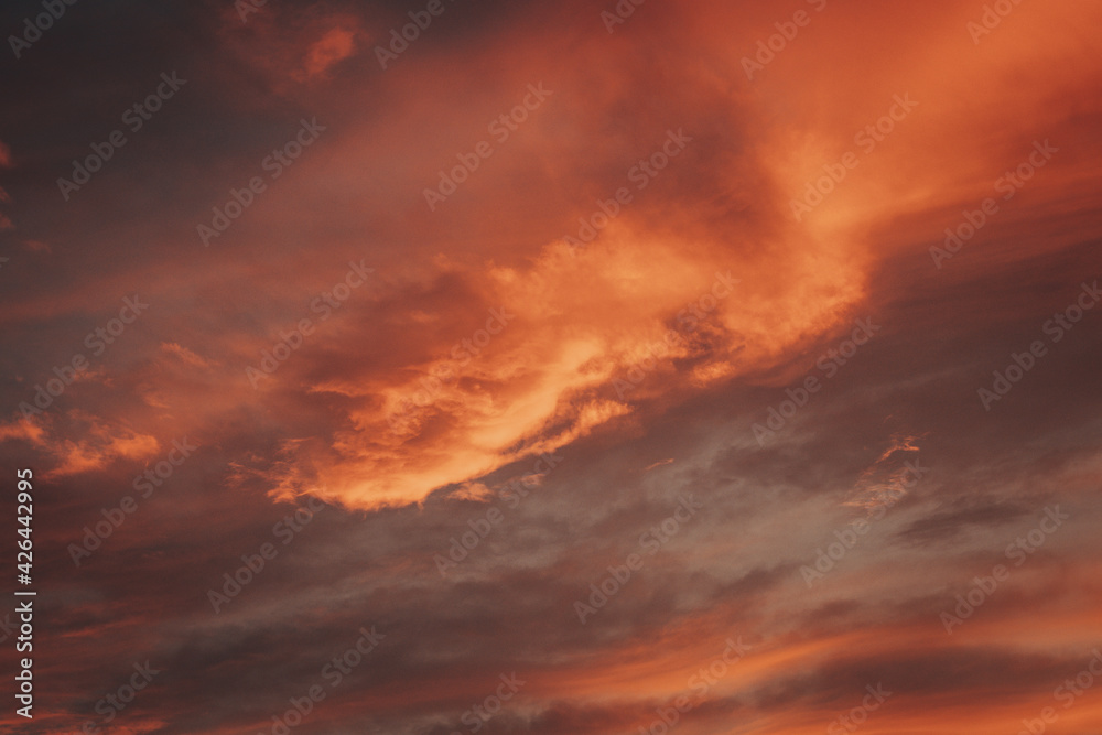Red Clouds in Mersin 