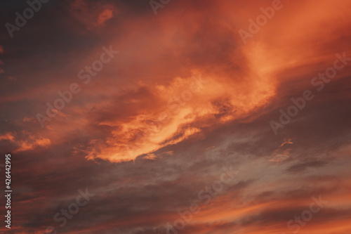 Red Clouds in Mersin 