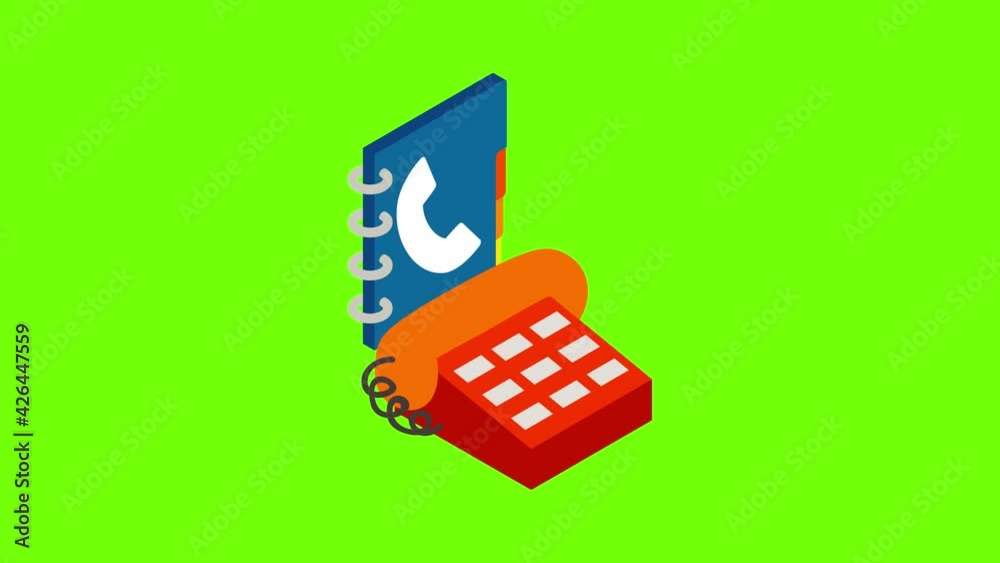 Help desk icon animation cartoon best object on green screen background Help desk icon animation cartoon best object on green screen background