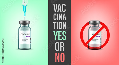 Vaccination YES or NO concept
