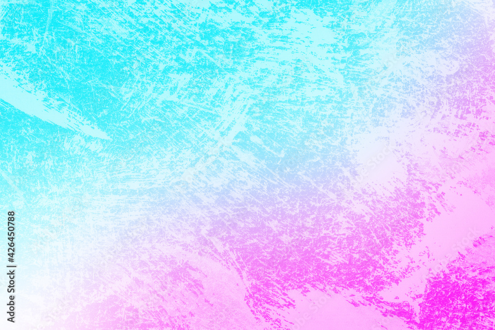 abstract pastel pink and turquoise background with blurred grunge effect