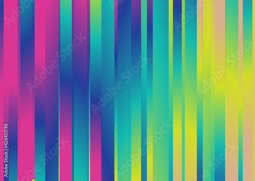 Pink Blue and Yellow Gradient Vertical Striped Background