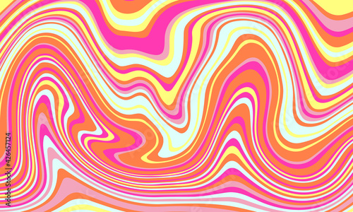 Psychedelic groovy background. Colorful abstract background.