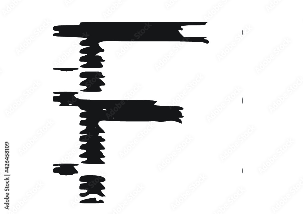 Glitch Glitched Damaged Symbol Letter Number Glitch Glitched Damaged Symbol Letter Number