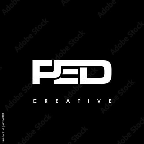 PED Letter Initial Logo Design Template Vector Illustration