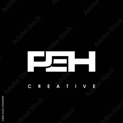 PEH Letter Initial Logo Design Template Vector Illustration