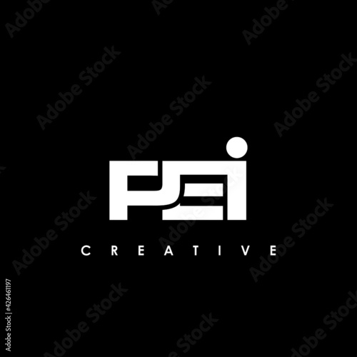 Photos PEI Letter Initial Logo Design Template Vector Illustration